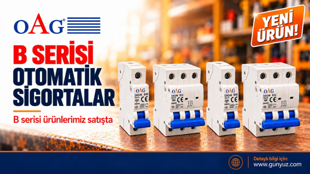 4.5 kA 3 ve 4 Kutuplu B Seri Otomatik Sigorta
